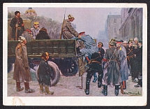 1928 'Arrest of the Generals in 1917' Stampless Illustrated Postcard, Mint, USSR, Russia