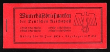 1937 Complete Booklet with stamps of Third Reich, Germany, Excellent Condition (Mi. MH 44, CV $170)