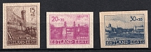 1941 Estonia, German Occupation, Germany (Mi. 4U-6U, MNH)
