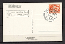 1958 Switzerland Scouts International Chalet Kandersteg Postcard Card