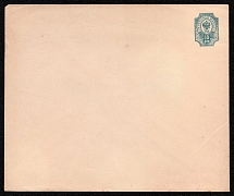 1889-90 10k Postal stationery stamped envelope, Russian Empire, Russia (SC МК #42А, 144 x 120 mm, 17th Issue)