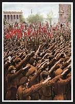 'Lustgarten Rally of the Hitler Youth, 1 May 1933', Album No.8 'Germany Awakens' 'Becoming, Fight and Victory of the NSDAP', Third Reich Nazi Germany Propaganda Poster