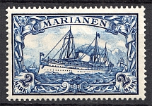 1901 Mariana Islands German Colony 2 Mark