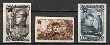 1947 USSR 29th Anniversary of the Soviet Army (Imperf, Full Set, MNH)