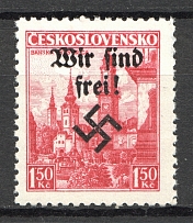 1938 Germany Occupation of Rumburg Sudetenland 1.50 Kc