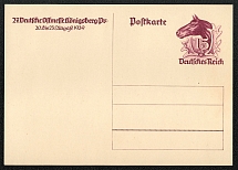1939 Commemorative postal card (Michel P 281) issued for the 27lh Annual German Eastfair held in Konigsberg