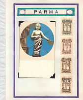 Parma, Italy, Stock of Cinderellas, Non-Postal Stamps, Labels, Advertising, Charity, Propaganda, Postcard (#641)