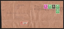 1933 (7 Jun) Weimar Republic, Germany, Registered Cover Hannover - Luneburg franked Nonopostal Stamps (Mi. 413, 417, 468)