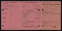 1944 For Persons Injured By Planes, Identity Card, Nazi Germany