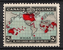 1898 2c Canada (SG 168, Light Shifted Blue, CV $55)
