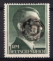 1945 1m Lobau (Saxony), Germany Local Post (Mi. 22 B, CV $40)