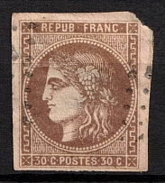 1870 30C France (Mi. 42 A, Used, CV$360)