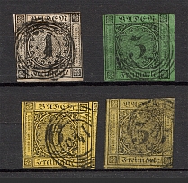 1851-53 Germany Baden (CV $110, Signed, Cancelled)