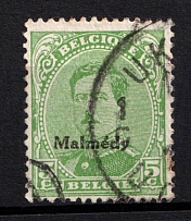 1920 5c Malmedy, Belgium, German Occupation, Germany (Mi. 3 A II, Canceled, CV $+++)