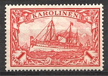 1901 Caroline Islands German Colony 1 Mark (Signed)