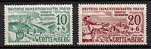 1949 Wurttemberg, French Zone of Occupation, Germany (Mi. 38-39, Full Set, CV $30, MNH)