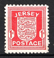 1941-42 1d Jersey, German Occupation, Germany (Chalky Paper, Mi. 2 z, CV $100)