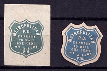 1c Metropolitan P. O. Express, United States Locals & Carriers (Old Reprints and Forgeries)