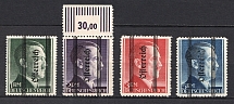 1945 Austria, Allied Occupation, Soviet Zone (Mi. 693 I B, 694 I A, 695 I A, 696 I A, Full Set, CV $870, MNH)