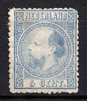 1867-70 5c Netherlands (CV $110)