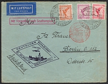 1933 (31 May) Third Reich, Germany, Airmail cover from Bremen to Berlin franked with Mi. 379, 379 A, 381 (Special Cancellations, CV $40)