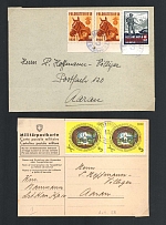 WWII Armies Battalions Military Cover and Postcard, Europe, Switzerland