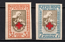 1921-22 Estonia (Imperforate, Full Set, CV $10)