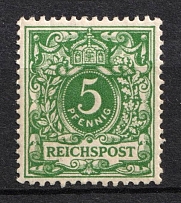 1891-92 5pf German Empire, Germany (Mi. 46 b a, CV $---, MNH)