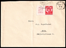 1933 (16 Sep) Third Reich, Germany, Airmail Cover from Berlin to Koln franked with Se-tenant Mi. W 45 (CV $50)