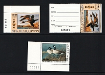 Nebraska and New Mexico State Duck Stamps, United States Hunting Permit Stamps (CV $40, MNH)