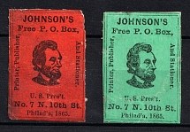 Johnson's Free P. O. Box, Philad'a, United States, Local Issue