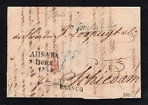 1849 Cover from Libava to Chiedan (Dobin 1.07 - R2)