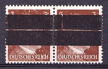 1945 3pf Barsinghausen (Deister), Germany Local Post, Pair (Mi. 2 I, Unofficial Issue, CV $120, MNH)