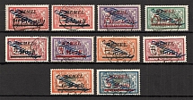 1922 Germany Memel Airmail (Full Set, Canceled)