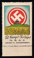 1940 Denmark, Danish Legion, NSAP,  Swastika, Third Reich Propaganda (Margin)