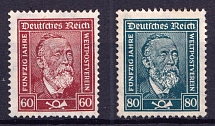 1924-28 Weimar Republic, Germany (Mi. 362 - 363, Full Set, CV $120, MNH)
