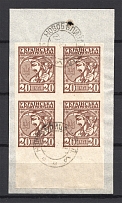 1918 Ukraine Cancellation Novobelitsa Mogilev 20 Шагів