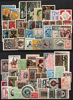 Germany, Europe & Overseas, Stock of Cinderellas, Non-Postal Stamps, Labels, Advertising, Charity, Propaganda (#251A)