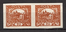 1919-20 Czechoslovakia `20` Pair (Probe, Proof)