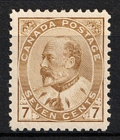 1903-12 7c Canada (SG 181a, CV $160, MNH)