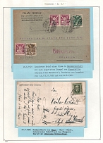1921-26 Czechoslovakia, Carpahto-Ukraine territory Postal History, Cover and Postcard