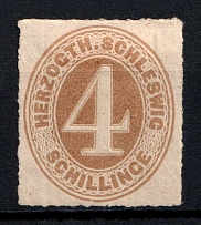 1865-67 4s Schleswig, German States, Germany (Mi. 17, Signed, CV $50)