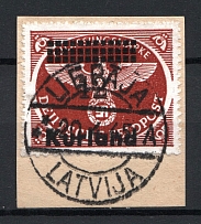 1945 Occupation of Kurland, Germany (LIEPAJA Postmark, CV $25, Signed)