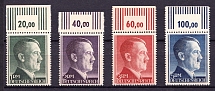 1942-44 Third Reich, Germany, Perforation 14 (Mi. 799 B - 802 B, Full Set, MNH)