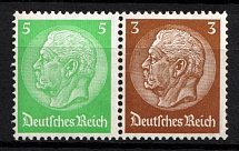 1934 Third Reich, Germany, Se-tenant, Zusammendrucke (Mi. W 60, CV $30, MNH)