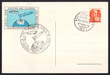 1965 National Exhibition 'Explore the Arctic Pole', Italy, Zeppelin, Stock of Cinderellas, Non-Postal Stamps, Labels, Advertising, Charity, Propaganda, Postcard