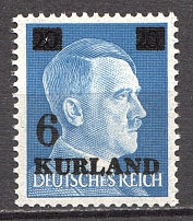 1945 Germany Occupation of Kurland 6 on 20 Pf (MNH)