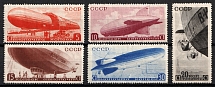 1934 The Airships of the USSR, Soviet Union, USSR (Full Set, MNH)