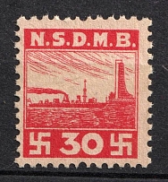 NSDMB Membership Fee, Revenue, Third Reich, Nazi Germany (Canceled)