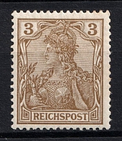 1900 3pf German Empire, Germany (Mi. 54 b, CV $130)